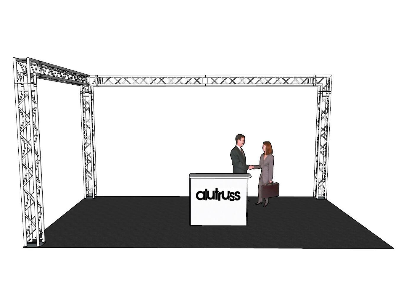 ALUTRUSS Truss set QUADLOCK 6082 L-Figure 7x4x3.5m (WxDxH) - Image 2