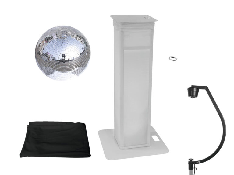 EUROLITE Set Mirror ball 50cm with stage stand variable + Cover black