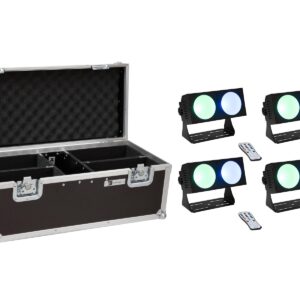 EUROLITE Set 4x LED CBB-2 COB RGB Bar + Case