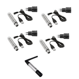 EUROLITE Set QuickDMX 1x Transmitter + 4x AKKU Receiver