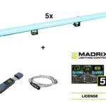 EUROLITE Set 5x LED PR-100/32 Pixel DMX Rail + Madrix Software