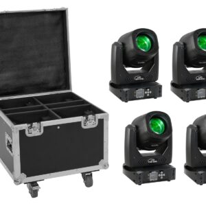 EUROLITE Set 4x LED TMH-B90 + Case with wheels