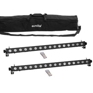 EUROLITE Set 2x LED PIX-16 QCL Bar + Soft Bag