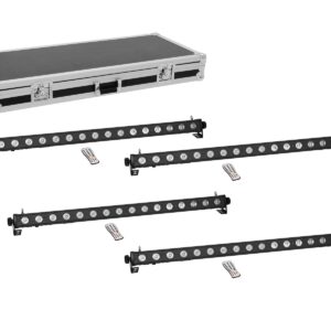 EUROLITE Set 4x LED PIX-16 QCL Bar + Case