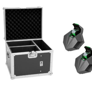EUROLITE Set 2x LED CAT-80 Beam Effect + Flightcase