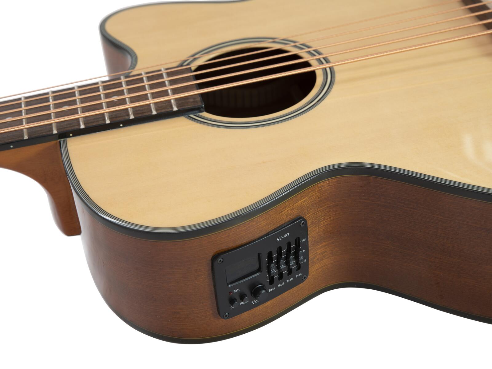 DIMAVERY AB-455 Acoustic Bass, 5-string, nature - Image 3