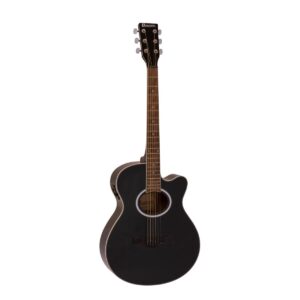 DIMAVERY AW-400 Western Guitar, black