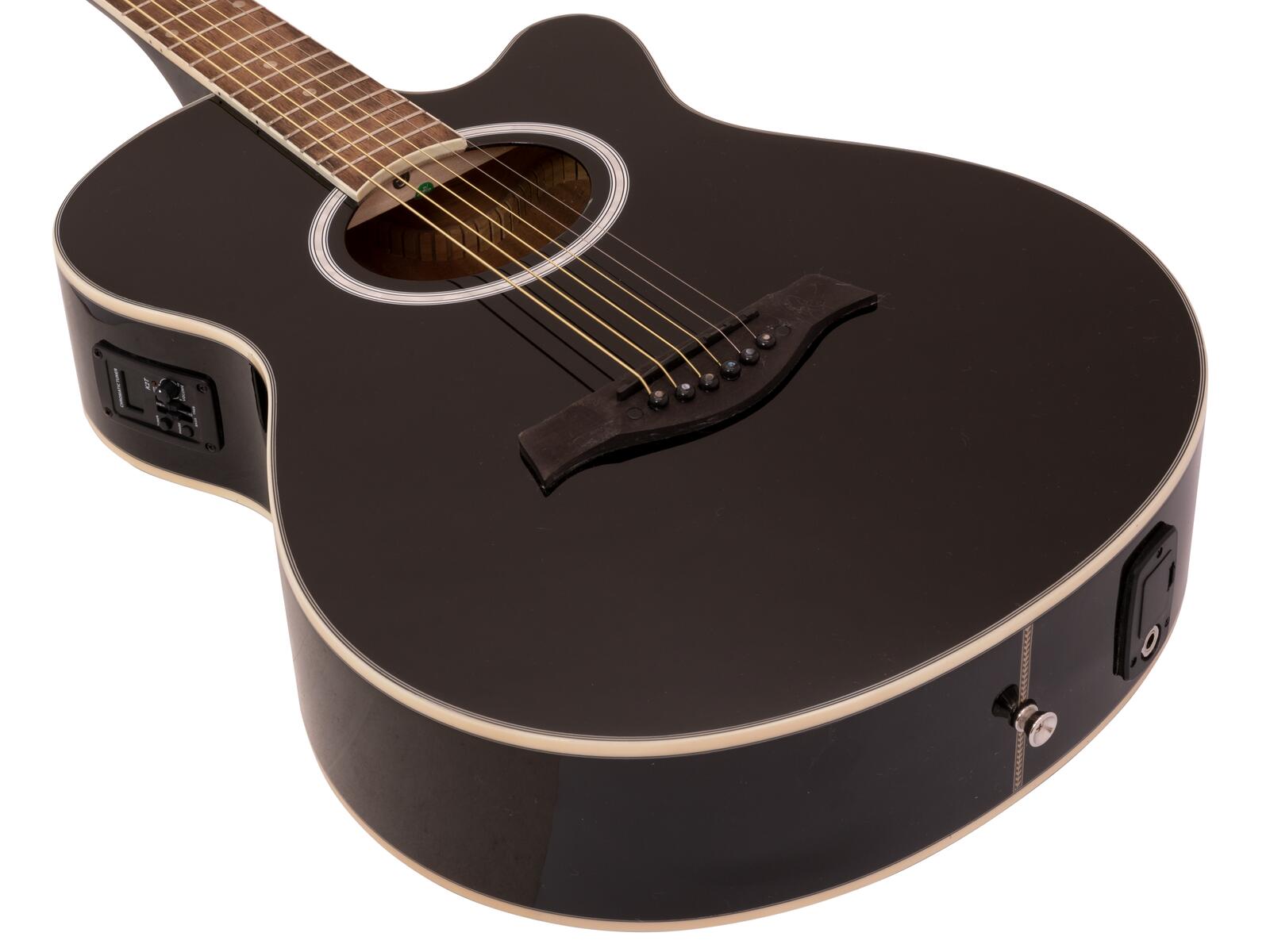DIMAVERY AW-400 Western Guitar, black - Image 3
