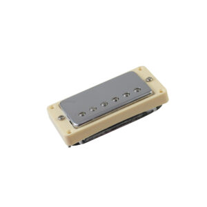 DIMAVERY Humbucker with silvercap w. frame