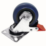 ROADINGER Swivel Castor 75mm blue with brake
