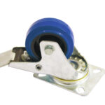 ROADINGER Swivel Castor 80mm blue with brake