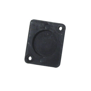 ACCESSORY Universal XLR Blanking Plate, black plast