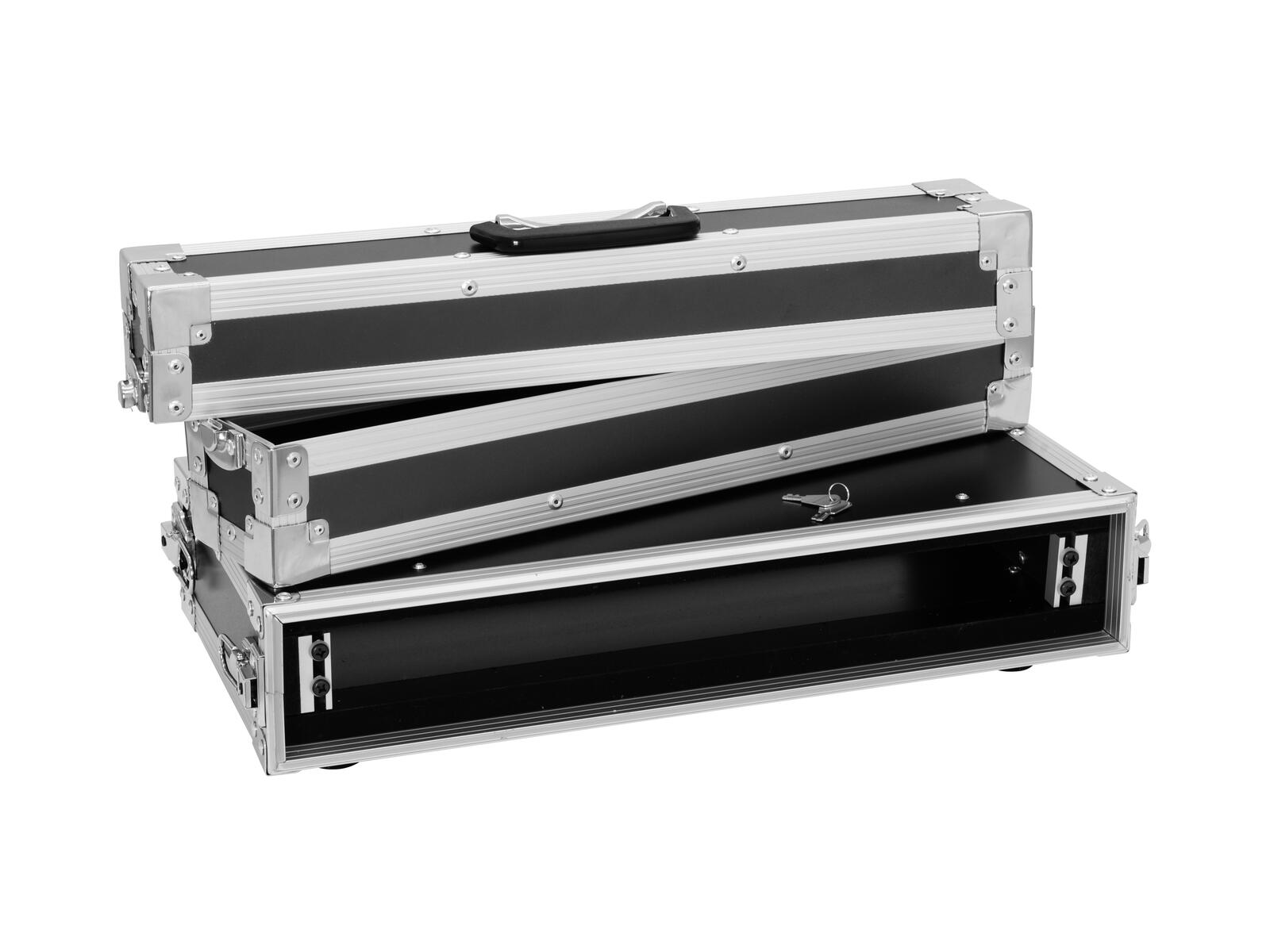 ROADINGER Effect Rack CO DD, 1U, 24cm deep, black - Image 3