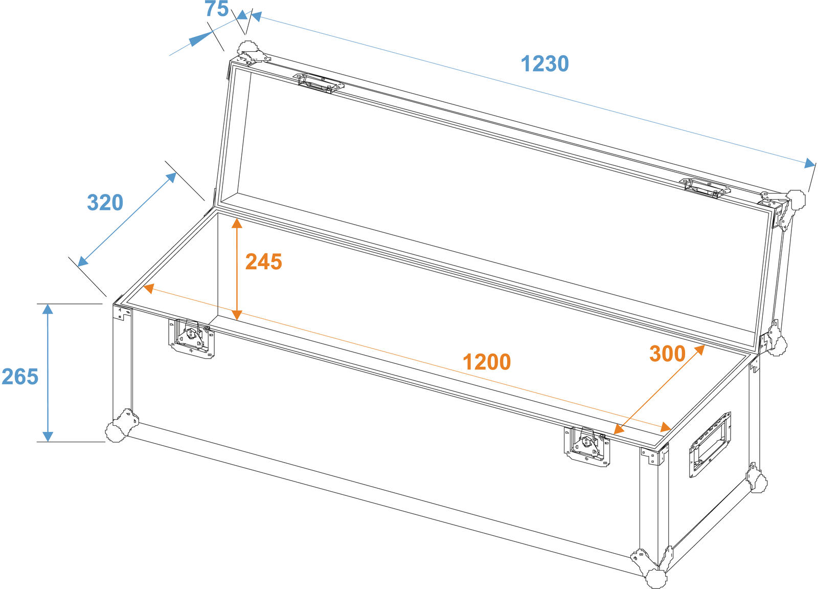ROADINGER Universal Case Pro 120x30x30cm - Image 5