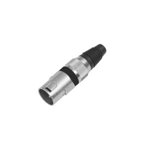 OMNITRONIC XLR plug 3-pin bk 10x