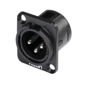 HICON XLR mounting plug 3-pin HI-X3DM-M