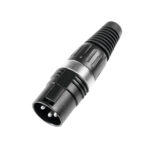 HICON XLR plug 3-pin HI-X3CM-BLK