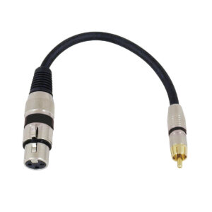 OMNITRONIC Adapter Cable XLR(F)/RCA(M) 0.2m bk