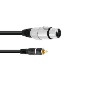 OMNITRONIC Adapter Cable RCA/XLR(F) 2m bk