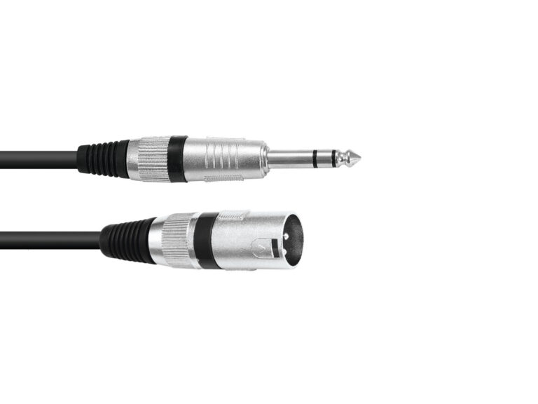 OMNITRONIC Adapter Cable XLR(M)/Jack stereo 0.9m bk