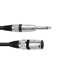 OMNITRONIC Adapter Cable XLR(M)/Jack mono 5m bk