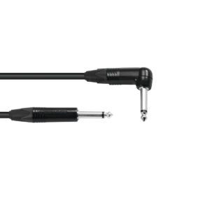 SOMMER CABLE Jack Cable 6.3 mono 1x 90° 6m bk Neutrik