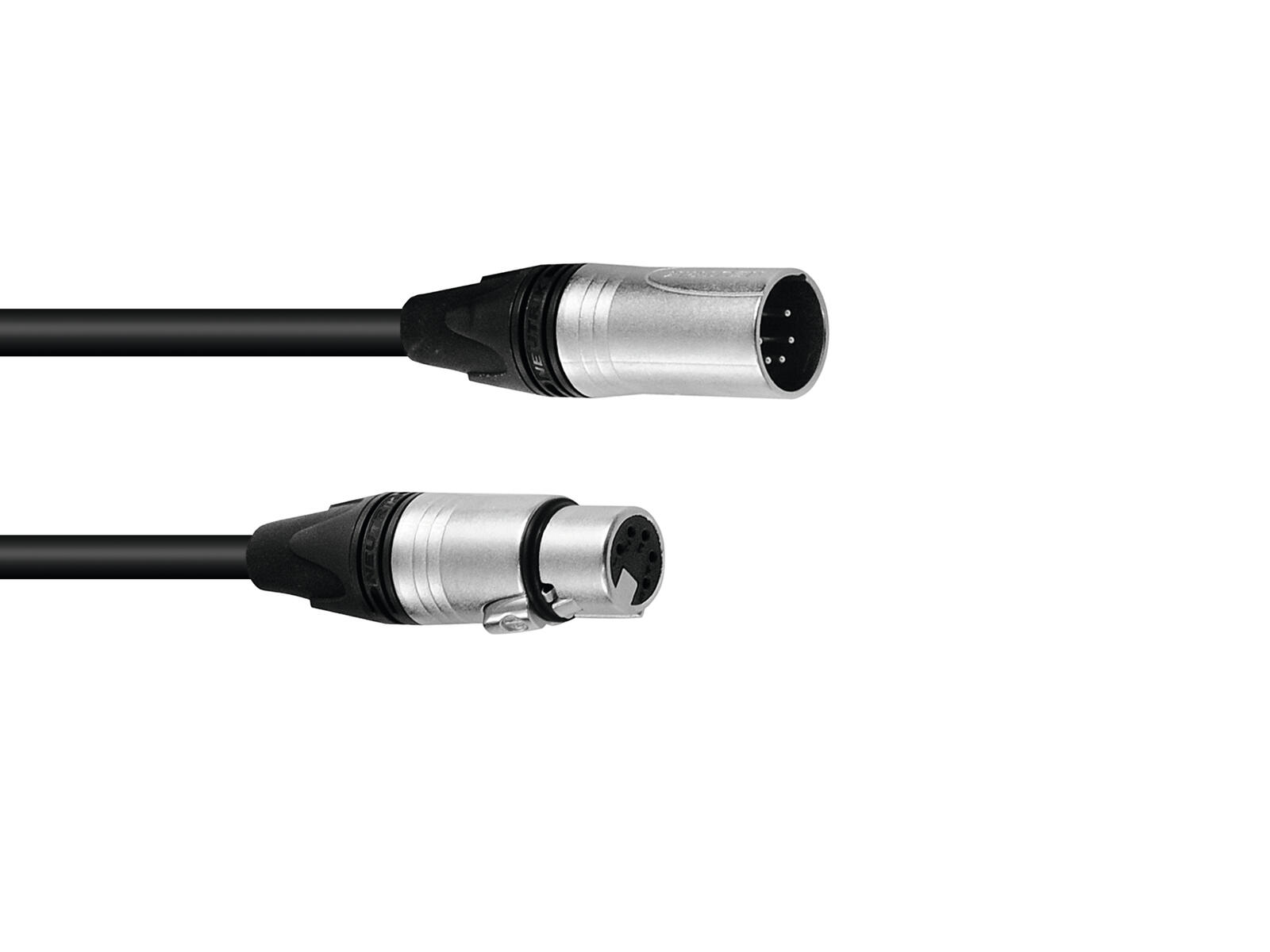PSSO DMX Cable XLR 5-pin 1.5m bk Neutrik