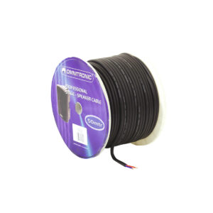 OMNITRONIC Speaker Cable 2x2.5 50m bk durable