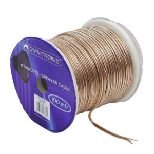 OMNITRONIC Speaker Cable 2x1.5 100m clear