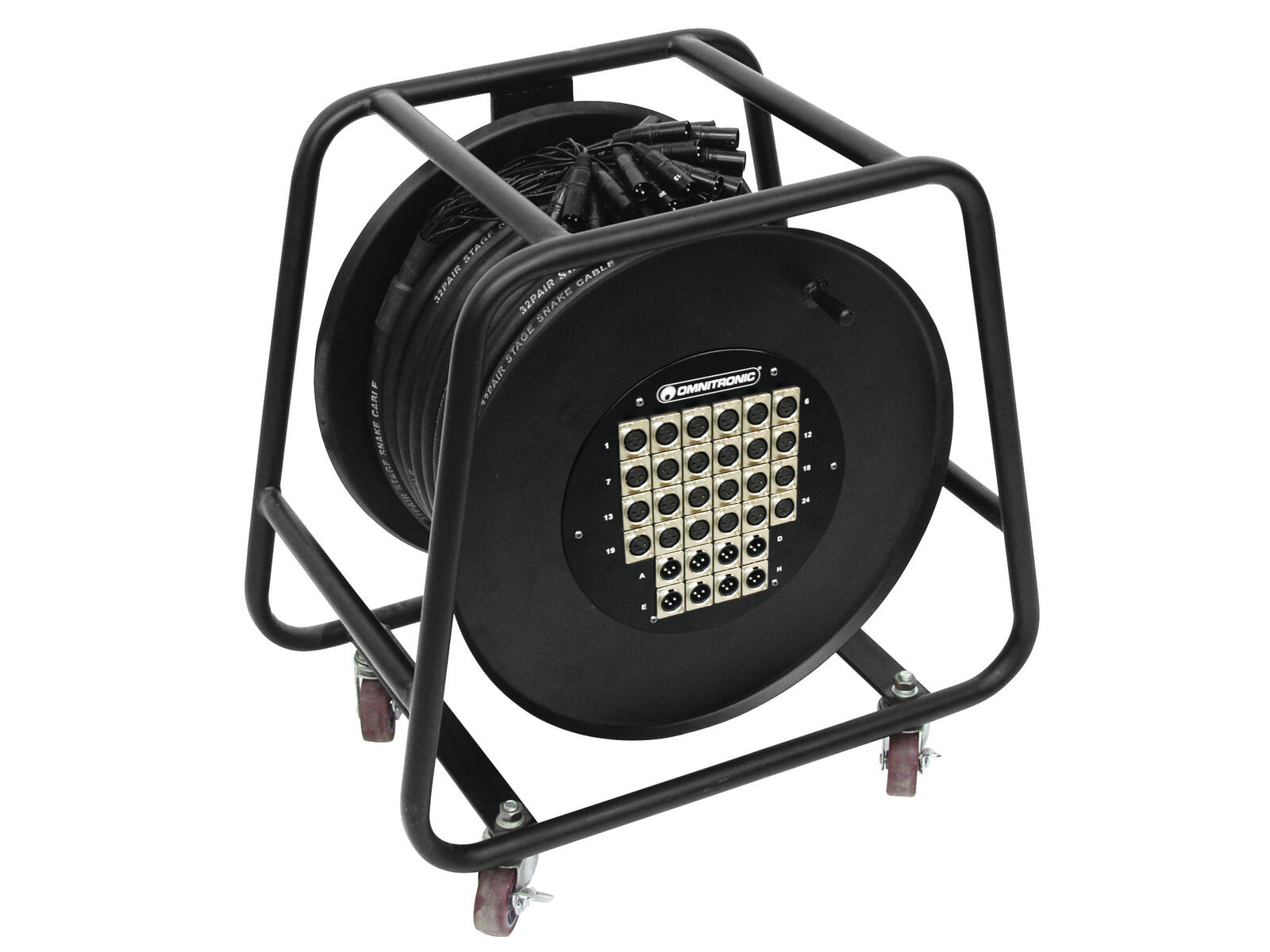 OMNITRONIC Multicore Stagebox 24/8 30m Cable reel