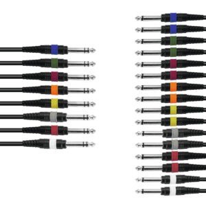 OMNITRONIC Snake cable 8xJack/16xJack mono 15m