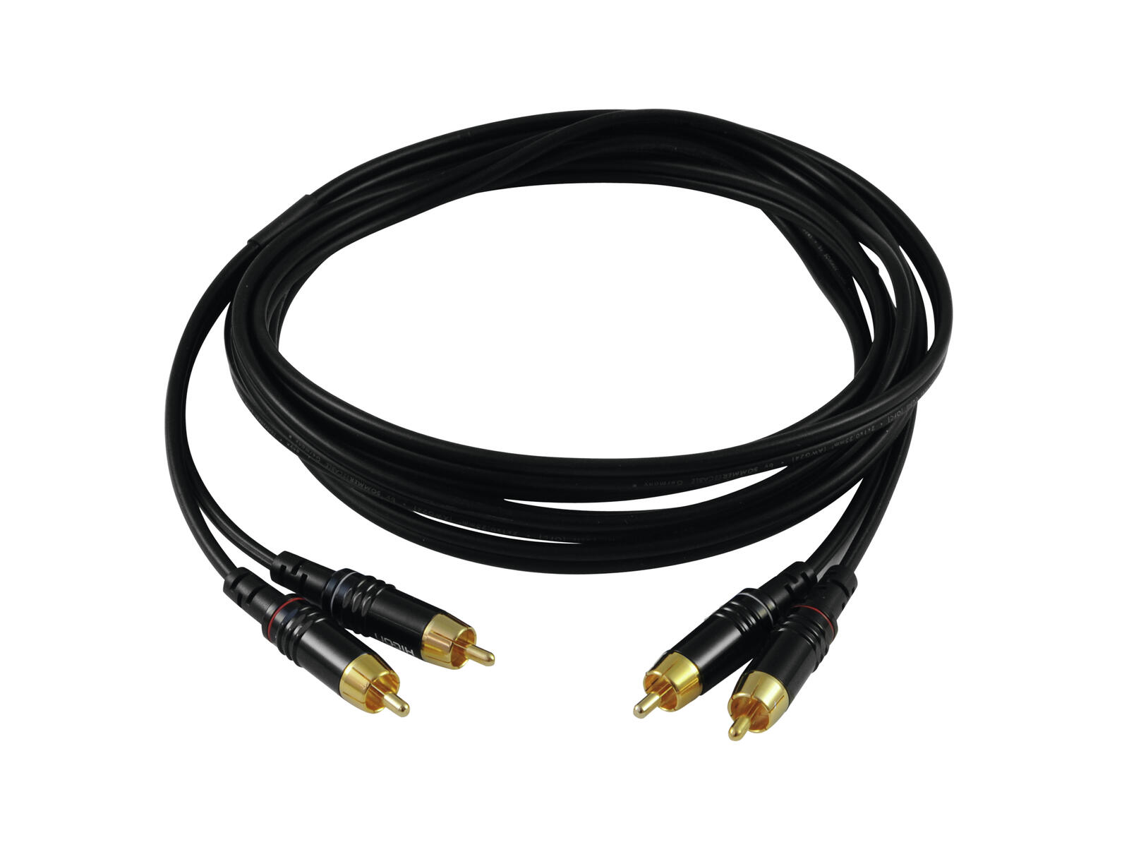 SOMMER CABLE RCA Cable 2x2 0.5m bk Hicon - Image 2