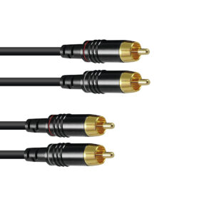 SOMMER CABLE RCA Cable 2x2 1m bk Hicon