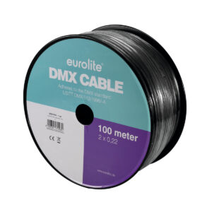 EUROLITE DMX Cable 2x0.22 100m bk