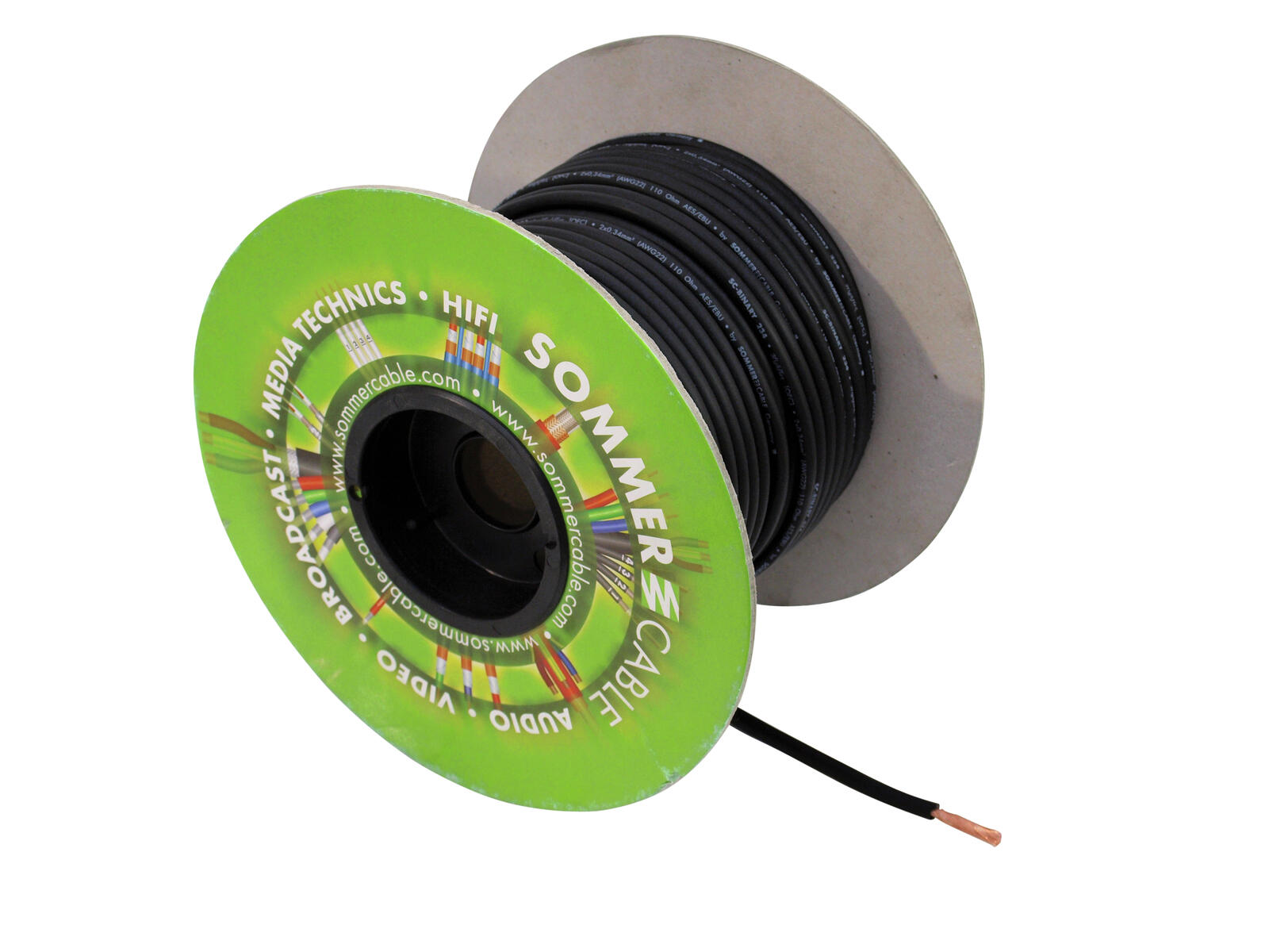 SOMMER CABLE DMX Cable 2x0.34 100m bk BINARY 234 - Image 2
