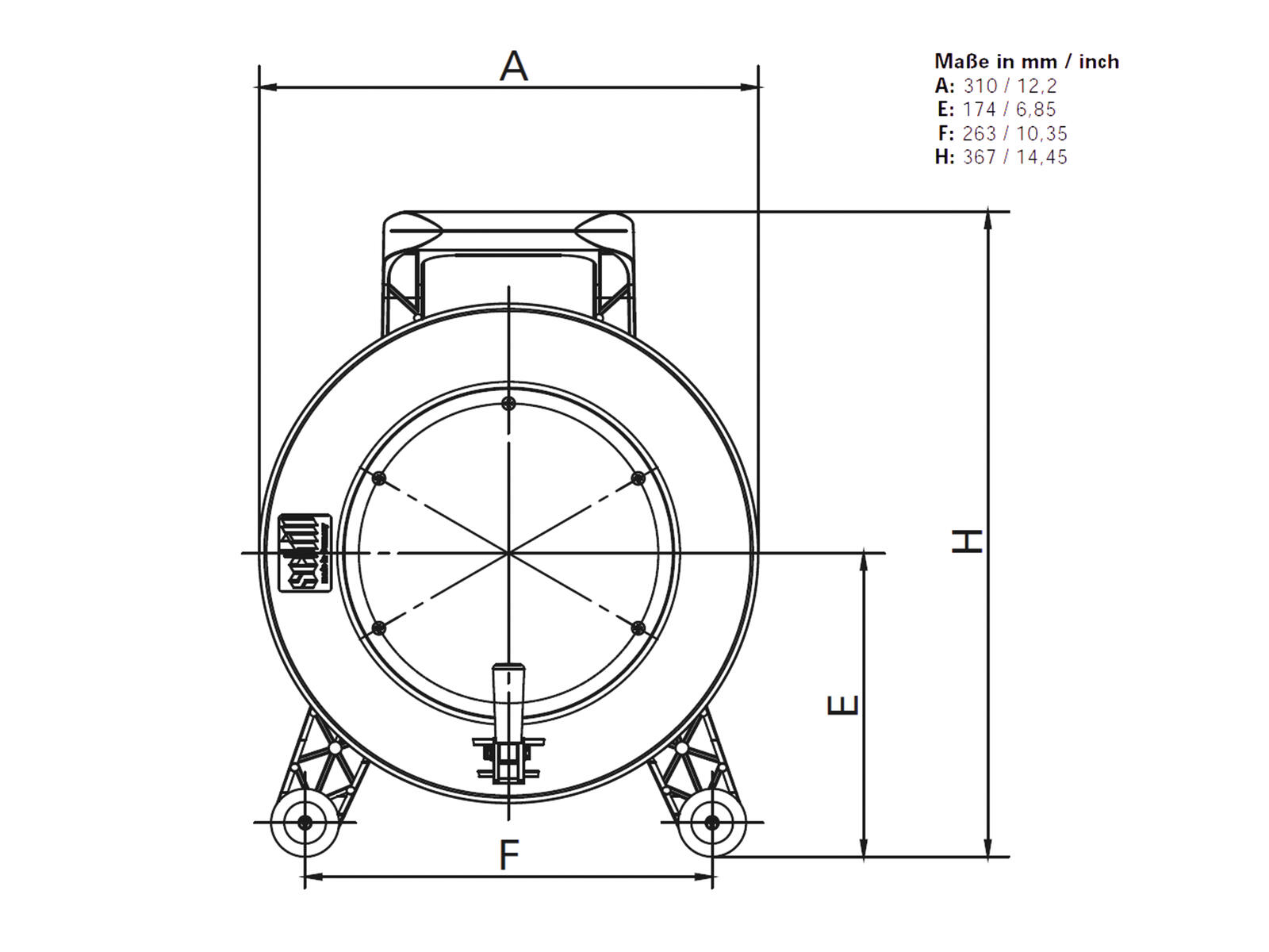 SCHILL Cable Drum GT 310.SO - Image 2