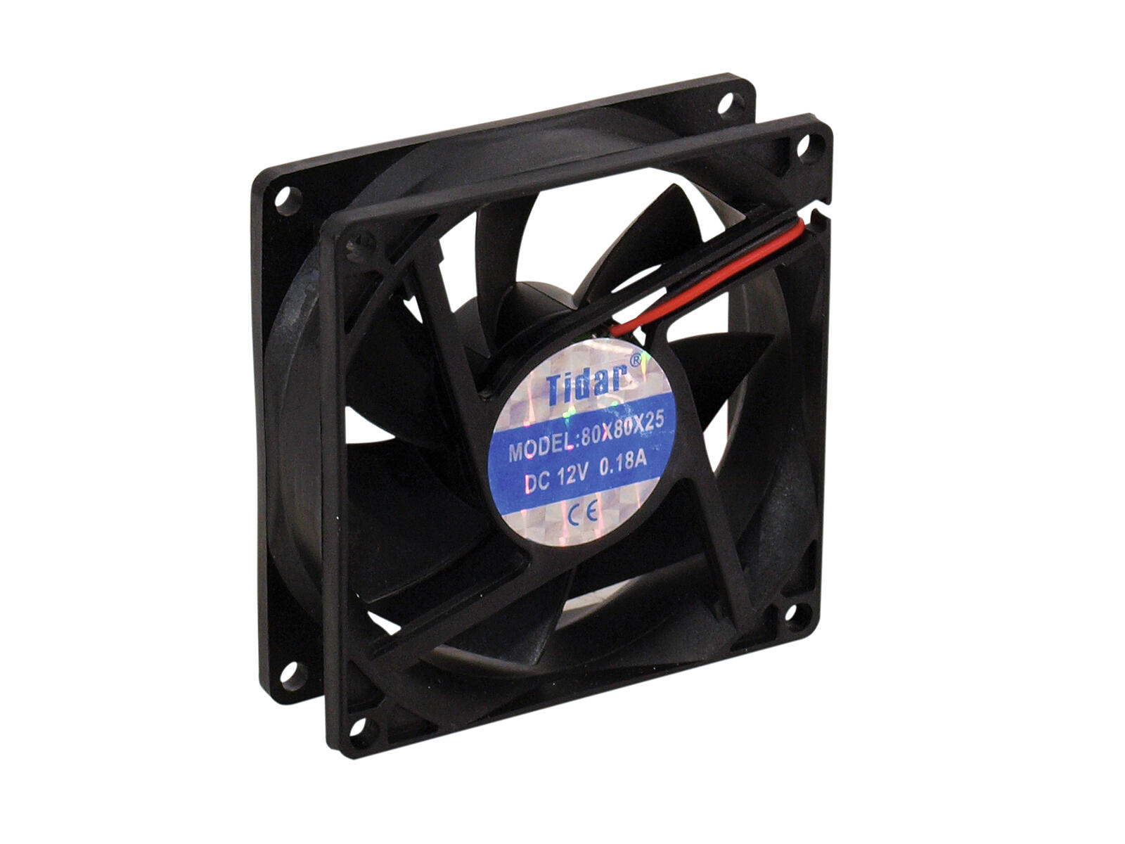 EUROLITE BF-12 Axial Fan 12V 80x80x25mm 45m³/h - Image 2