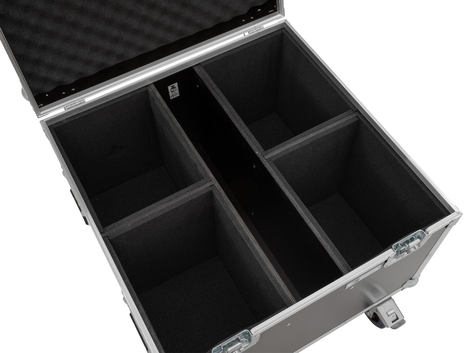 ROADINGER Flightcase 4x LED Theatre COB 100 series with wheels - Image 4
