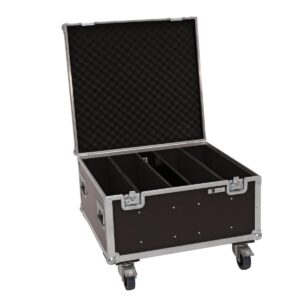 ROADINGER Flightcase 4x LED PLL-480 with wheels