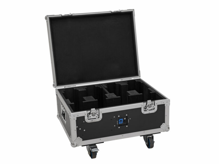 ROADINGER Flightcase 4x AKKU MBT-3 with wheels and charging function