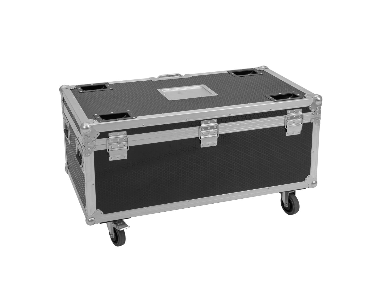 ROADINGER Flightcase 4x Multiflood IP 18x10W RGBW Wash CRMX with wheels - Image 3