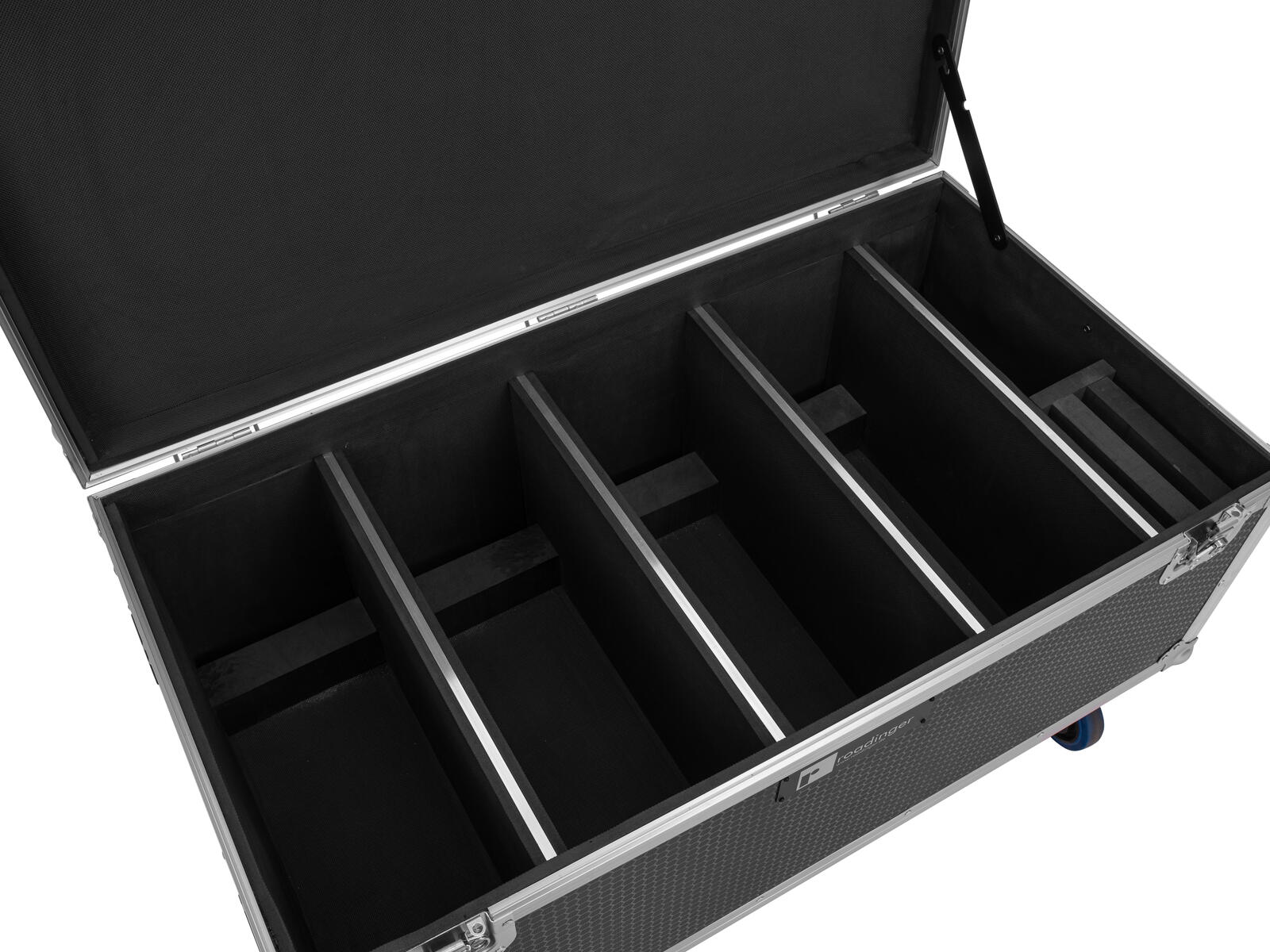 ROADINGER Flightcase 4x Multiflood IP 18x10W RGBW Wash CRMX with wheels - Image 4