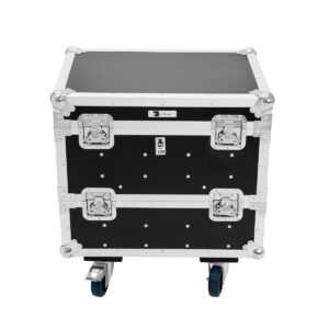 ROADINGER Flightcase 8x IP PIX Strobe RGB CW+WW with wheels