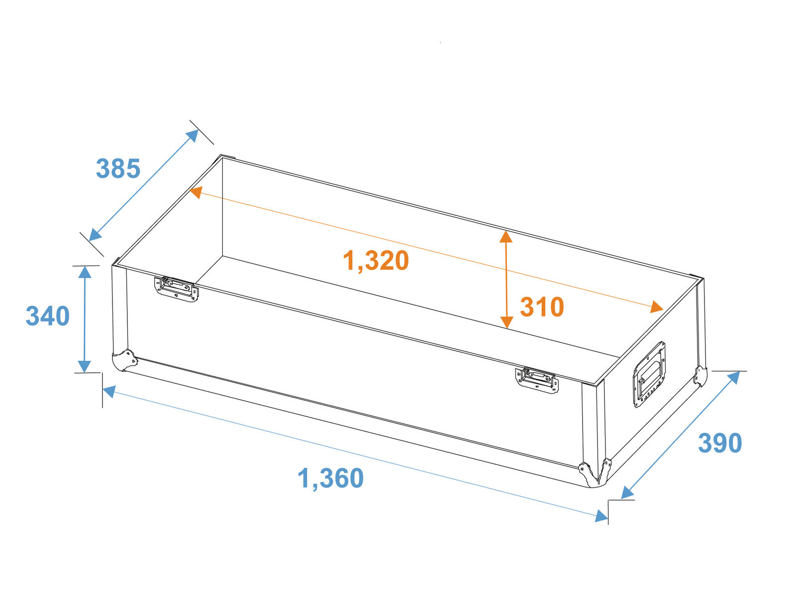 ROADINGER Flightcase 2x LCD ZL50 - Image 5
