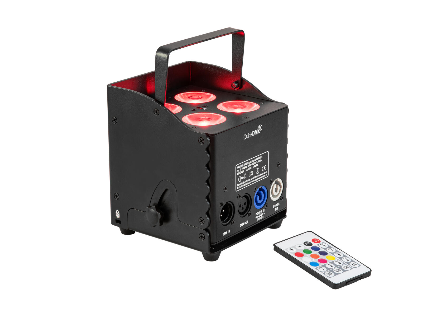 EUROLITE Set 4x AKKU UP-4 QCL Spot QuickDMX MK2 + Soft Bag - Image 2
