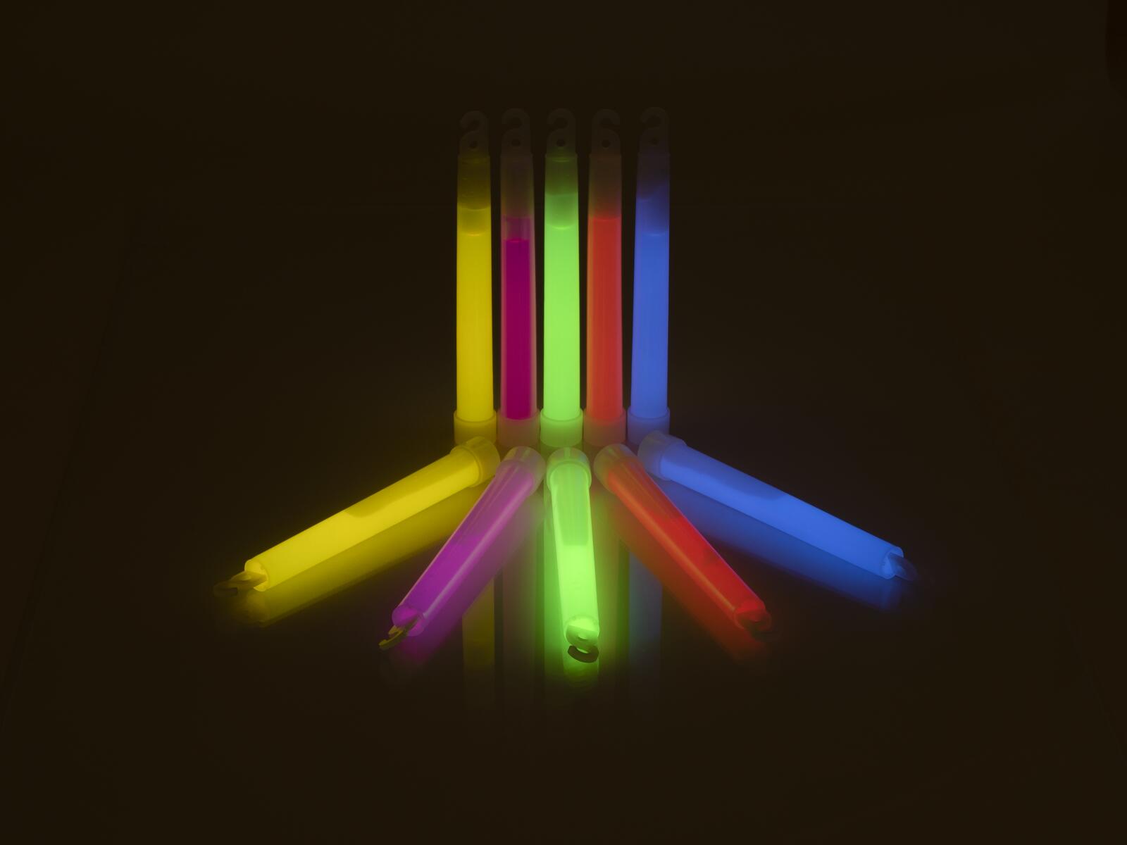 EUROPALMS Glow rod, blue, 15cm, 12x - Image 3