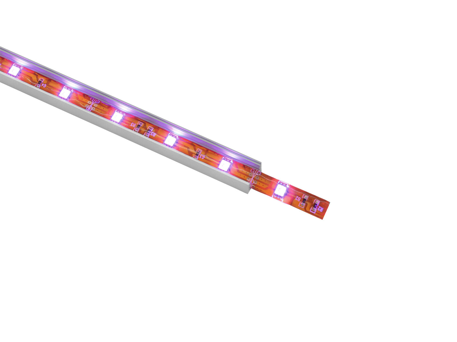 EUROLITE U-profile for LED Strip silver 2m - Image 3