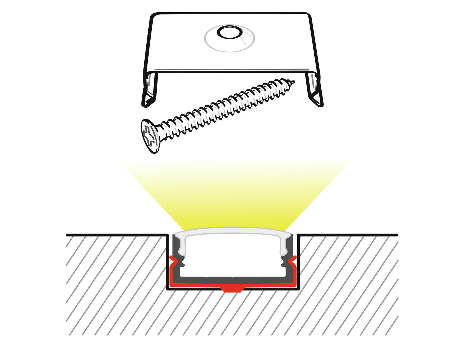 EUROLITE Mounting Bracket for U-profile 20mm Metal - Image 3