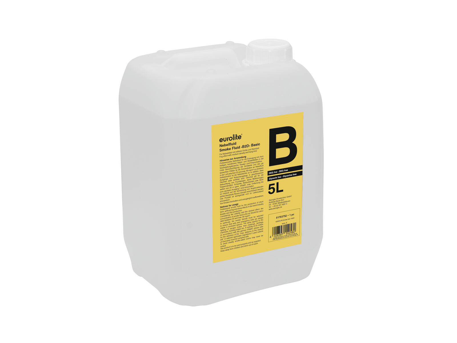 EUROLITE Set Dynamic Fog 1200 + Smoke Fluid -B2D- 5l - Image 3