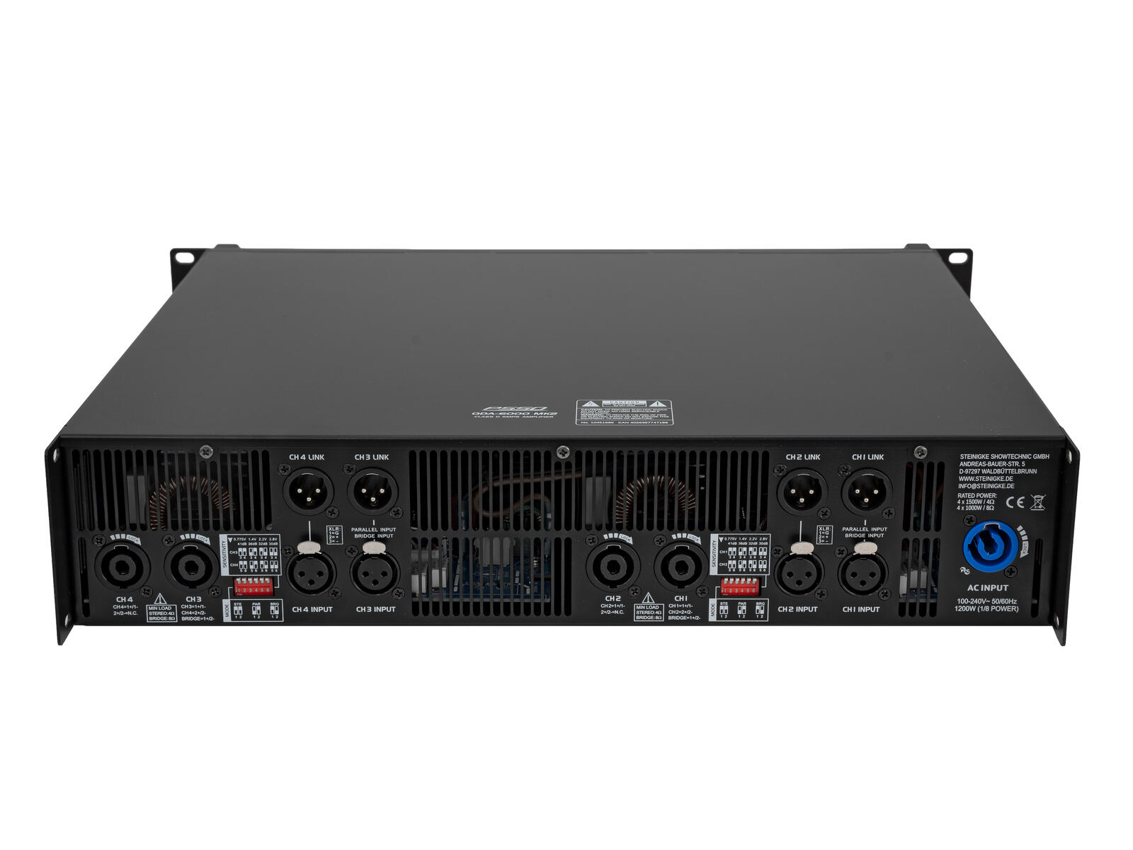 PSSO QDA-6000 MK2 4-channel Amplifier - Image 3